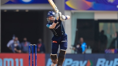 Hardik Pandya of Gujarat Titans plays a shot during T20 cricket match 35 of the Indian Premier League 2022 (PTI) Hardik Pandya of Gujarat Titans plays a shot during T20 cricket match 35 of the Indian Premier League 2022 (PTI)