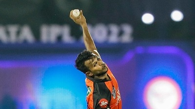 Natarajan and Jansen both took three wickets each. (PTI) Natarajan and Jansen both took three wickets each. (PTI)