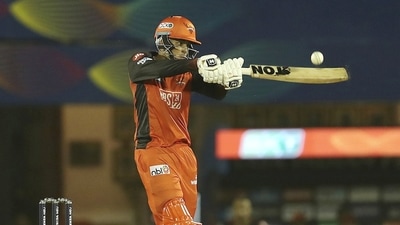 Abhishek smashed 47 off 28 balls. (PTI) Abhishek smashed 47 off 28 balls. (PTI)