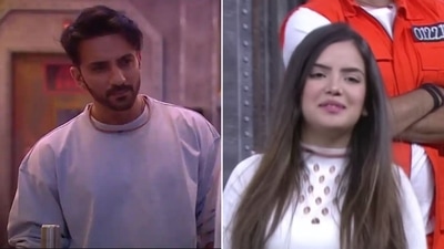 Ali Mercchant and Azma Fallah get into an ugly fight on Lock Upp. Ali Mercchant and Azma Fallah get into an ugly fight on Lock Upp.