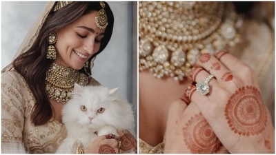 Alia Bhatt with her cat Edward ahead of her wedding. Alia Bhatt with her cat Edward ahead of her wedding.