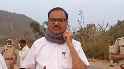 Former Alwar district collector Nannu Mal Pahadiya, who posted as commissioner departmental enquiries, just a few days before his arrest (Twiter/DMDCAlwar)