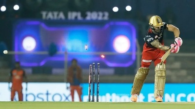 Du Plessis fell to Marco Jansen in the 2nd over of the match. (BCCI) Du Plessis fell to Marco Jansen in the 2nd over of the match. (BCCI)