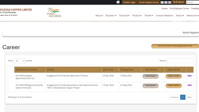 HCL recruitment: Apply for 45 vacancies of Graduate Apprentice from April 23 HCL recruitment: Apply for 45 vacancies of Graduate Apprentice from April 23