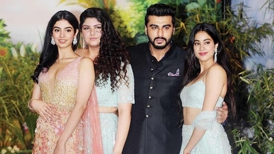 Khushi, Anshula, Arjun and Janhvi Kapoor. Khushi, Anshula, Arjun and Janhvi Kapoor.