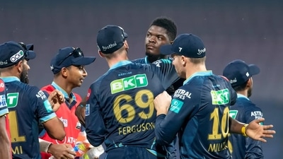 Joseph wrapped up a brilliant bowling performance by Gujarat Titans. (BCCI) Joseph wrapped up a brilliant bowling performance by Gujarat Titans. (BCCI)