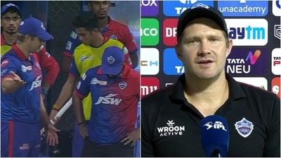 (L) Watson talks to Rishabh Pant during the final over; Watson during the press conference (IPL) (L) Watson talks to Rishabh Pant during the final over; Watson during the press conference (IPL)
