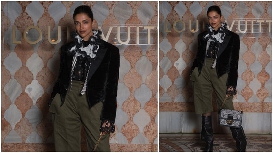 The gorgeous Deepika Padukone made a stylish appearance at the gala dinner hosted by Louis Vuitton dinner in Venice which was held on April 21. For the occasion, she wore a Louis Vuitton’s Spring Summer 2022 collection.(Instagram/@deepikapadukone)
