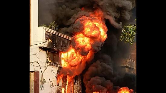Only 4,081 of the estimated 4.3 lakh eligible property owners in Ludhiana have availed fire NOC since 2019. (HT File) Only 4,081 of the estimated 4.3 lakh eligible property owners in Ludhiana have availed fire NOC since 2019. (HT File)