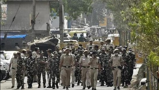 Jahangirpuri clashes: Delhi witnessed clashes during the Hanuman Jayanti celebrations in north west Delhi. (HT File Photo/Sanjeev Verma)(HT_PRINT)