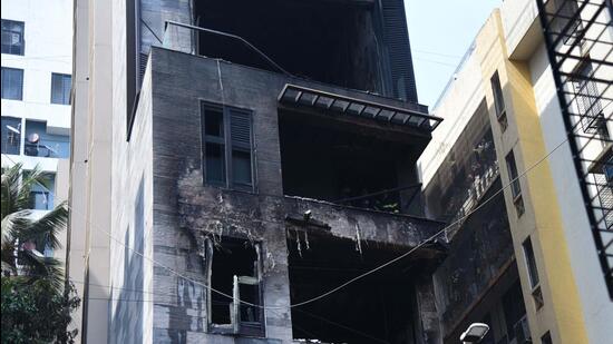 Last year, in September, another major fire was reported from the building and a 40-year-old resident, named Hema Jagwani, had lost her life after she was stranded on the top floor and was suffocated before the fire officials could rescue her (Vijay Bate)