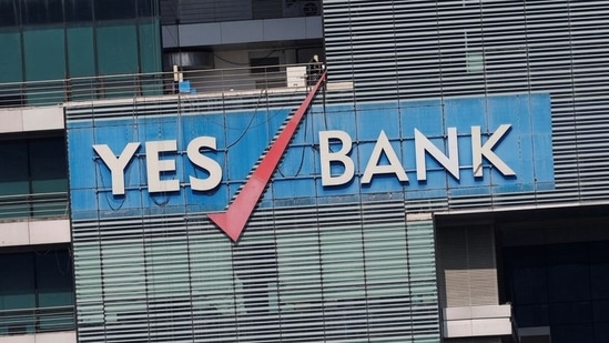 The logo of Yes Bank is pictured on the facade of its headquarters in Mumbai.(REUTERS file)