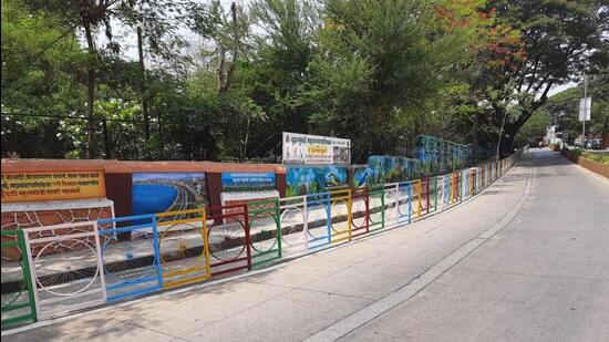 There were several abandoned vehicles in the road that were removed by the BMC before creating this track (HT File)