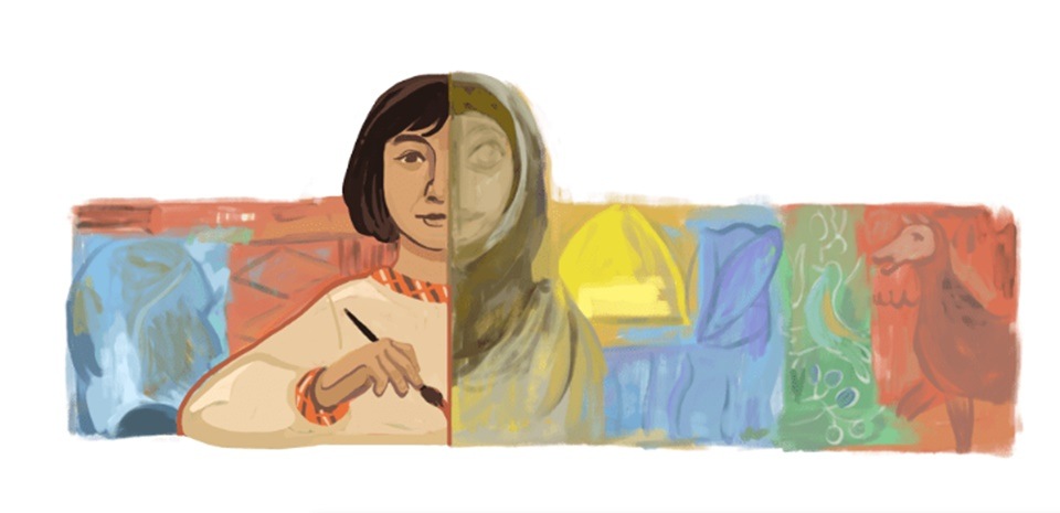 On Saturday, Google paid ode to renowned Iraqi artist and author Naziha Salim (Google) On Saturday, Google paid ode to renowned Iraqi artist and author Naziha Salim (Google)