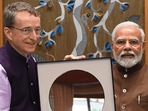 Prime Minister Narendra Modi with CEO of Intel Patrick P. Gelsinger.(Twitter @PMOIndia) Prime Minister Narendra Modi with CEO of Intel Patrick P. Gelsinger.(Twitter @PMOIndia)