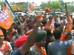 GMC Poll Results: BJP workers celebrate after party's massive win (ANI)