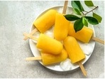 Relive your childhood with mango yoghurt popsicles. Recipe inside Relive your childhood with mango yoghurt popsicles. Recipe inside