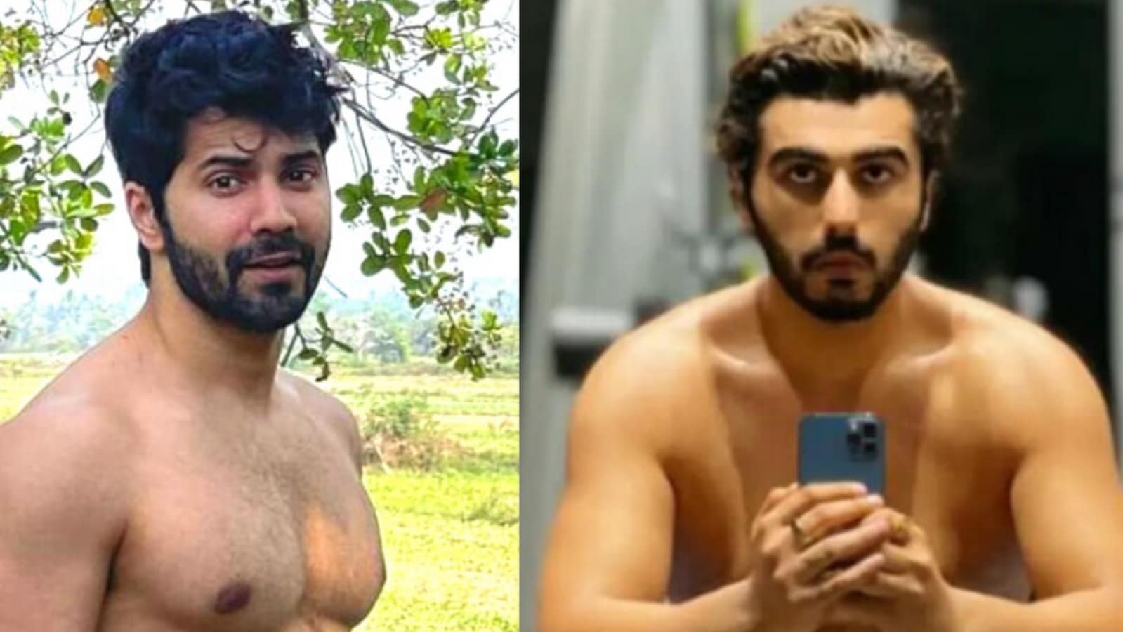 1599px x 900px - Arjun Kapoor shares shirtless video of Varun Dhawan, their 'naked  relationship' | Bollywood - Hindustan Times