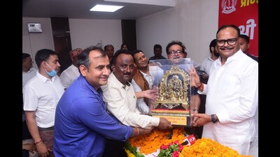 UP health minister Brajesh Pathak at PMSA event in Lucknow on Sunday (Sourced)