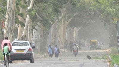 There have only been trace spells of rainfall (less than 0.1 mm) in Chandigarh so far in April. (HT File Photo) There have only been trace spells of rainfall (less than 0.1 mm) in Chandigarh so far in April. (HT File Photo)
