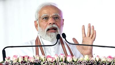 Prime Minister Narendra Modi addresses the inauguration and stone-laying foundation of multiple development initiatives on the occasion of Panchayati Raj Diwas, in Samba on Sunday. (ANI) Prime Minister Narendra Modi addresses the inauguration and stone-laying foundation of multiple development initiatives on the occasion of Panchayati Raj Diwas, in Samba on Sunday. (ANI)