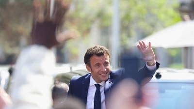 French President Emmanuel Macron. (REUTERS)