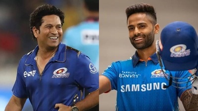 Sachin Tendulkar; Suryakumar Yadav Sachin Tendulkar; Suryakumar Yadav