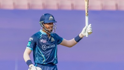Mumbai: Hardik Pandya after scoring fifty during the Indian Premier League 2022 game between the Kolkata Knight Riders and the Gujarat Titans. (PTI) Mumbai: Hardik Pandya after scoring fifty during the Indian Premier League 2022 game between the Kolkata Knight Riders and the Gujarat Titans. (PTI)
