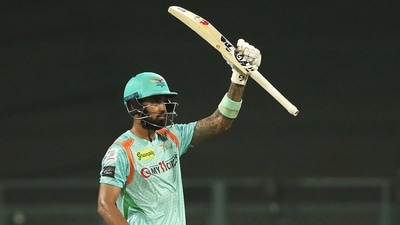 Rahul scored his second century of the season against MI as LSG beat the five-time champions by 36 runs. (PTI) Rahul scored his second century of the season against MI as LSG beat the five-time champions by 36 runs. (PTI)