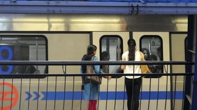 During weekends, the average daily ridership between February 28 and April 17 this year was 3.121 million even as the data shows 4.753 million people used to take the Metro on weekdays between January 1 and February 29, 2020. (File photo) During weekends, the average daily ridership between February 28 and April 17 this year was 3.121 million even as the data shows 4.753 million people used to take the Metro on weekdays between January 1 and February 29, 2020. (File photo)