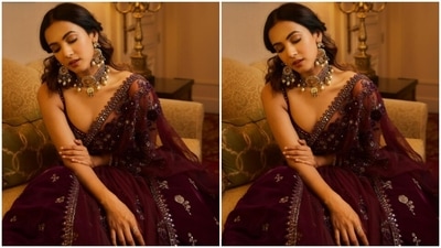Sonal played muse to fashion designer Sawan Gandhi and picked a bridal outfit for the pictures. (Instagram/@sonalchauhan)