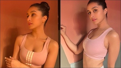 Boosting the most simple of shapes and moods, pastel colours are dialling down the girlishness by mixing punch-packing pop colours to create a high impact and optimism, given that they are a perennial spring favourite and we can't help but bookmark Shraddha's sporty look as we obsess over the pastel pink athleisure wear.&nbsp; (Instagram/shraddhakapoor)