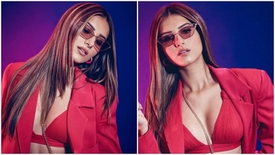 Tara Sutaria serves smoking hot look for Heropanti 2 promotions in red pantsuit and bralette: All pics (Instagram/@tarasutaria) Tara Sutaria serves smoking hot look for Heropanti 2 promotions in red pantsuit and bralette: All pics (Instagram/@tarasutaria)