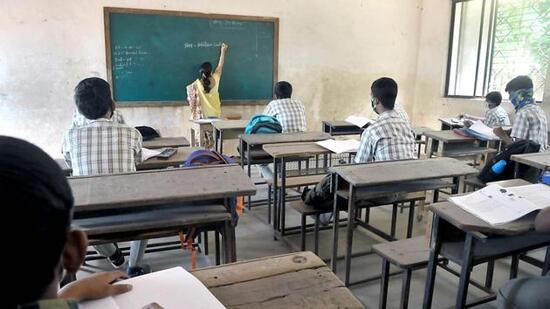 Owing to the sustained efforts of the state government in the past, the state-run schools are amalgamating traditional teaching methodology with tech-based learning . (Picc for representation)