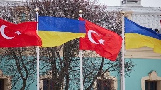 Ukraine's President Volodymyr Zelensky said on Sunday that he had talked with his Turkish counterpart Recep Tayyip Erdogan.(via Reuters)