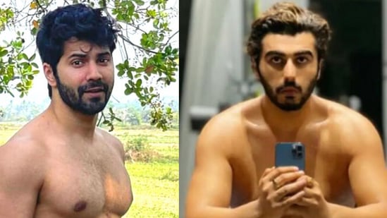 Divya Bharti Images Nude - Arjun Kapoor shares shirtless video of Varun Dhawan, their 'naked  relationship' | Bollywood - Hindustan Times