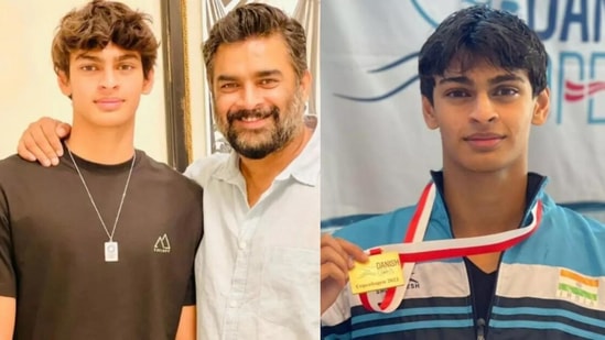 R. Madhavan's son Vedaant Madhavan registered a golden win at Danish Open swimming event.