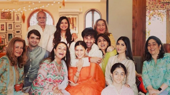 &nbsp;Alia Bhatt's aunt Tina Razdan Hertzke shared a picture from the wedding.