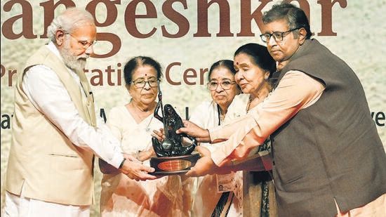 The Lata Deenanath Mangeshkar Award has been instituted in memory of the legendary singer, who passed away at the age of 92 in February this year (PTI)