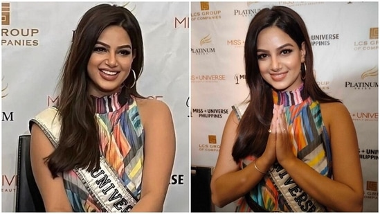 Harnaaz Sandhu takes over Philippines in gorgeous printed halter neck dress: All pics inside(Instagram/@missuupdates)