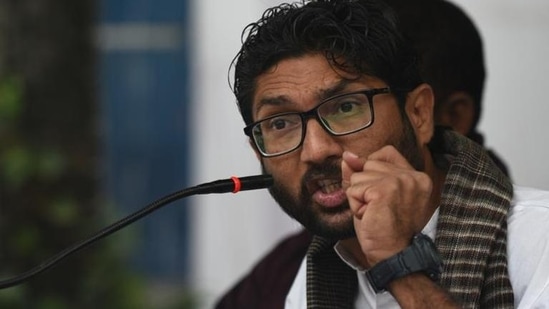 Jignesh Mevani, member of legislative assembly (MLA) from Gujarat.&nbsp;(HT file photo)