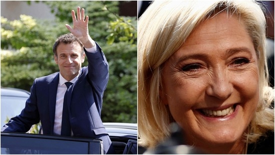Emmanuel Macron and Marine Le Pen.