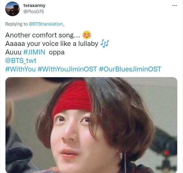 ARMY praised Jimin's song.