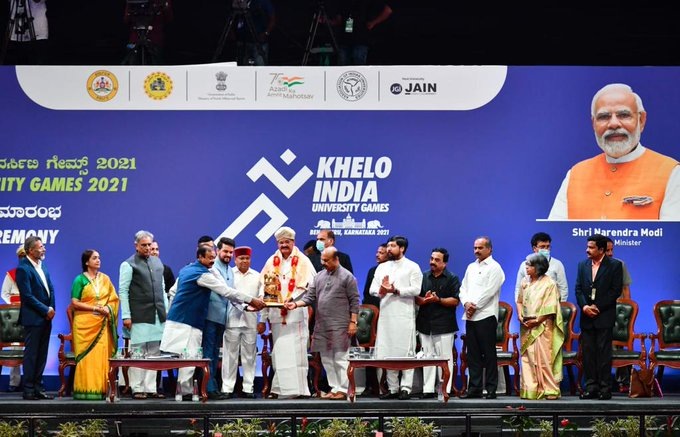 The Games were declared open by Vice-President Venkaiah Naidu. (Twitter/@Anurag_Office) The Games were declared open by Vice-President Venkaiah Naidu. (Twitter/@Anurag_Office)