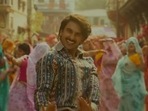 Ranveer Singh dancing in the song Firecracker from his upcoming film Jayeshbhai Jordaar. Ranveer Singh dancing in the song Firecracker from his upcoming film Jayeshbhai Jordaar.