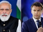 Prime Minister Narendra Modi and French president Emmanuel Macron. Prime Minister Narendra Modi and French president Emmanuel Macron.
