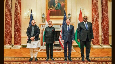A collaborative tone for the dialogue was set by President Joe Biden and Prime Minister Narendra Modi, who, in their hour-long virtual summit, stressed their commitment to working together on a range of issues (PTI) A collaborative tone for the dialogue was set by President Joe Biden and Prime Minister Narendra Modi, who, in their hour-long virtual summit, stressed their commitment to working together on a range of issues (PTI)