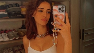 Ananya Panday stuns at Karan Johar's party in ₹6k white strappy mini dress (Instagram/ananyapanday) Ananya Panday stuns at Karan Johar's party in ₹6k white strappy mini dress (Instagram/ananyapanday)