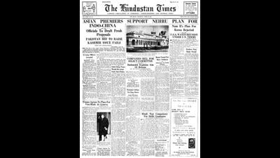 HT This Day: April 29, 1954 -- Asian premiers support Nehru plan for Indo-China HT This Day: April 29, 1954 -- Asian premiers support Nehru plan for Indo-China
