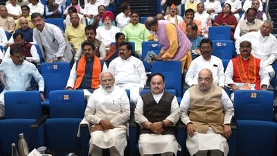 Elaborate preparations are underway to mark eight years of the Narendra Modi government on May 30 by the BJP and the central government. (HT file) Elaborate preparations are underway to mark eight years of the Narendra Modi government on May 30 by the BJP and the central government. (HT file)